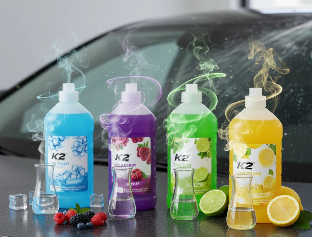 Płyn do spryskiwaczy K2 – test i porównanie zapachu